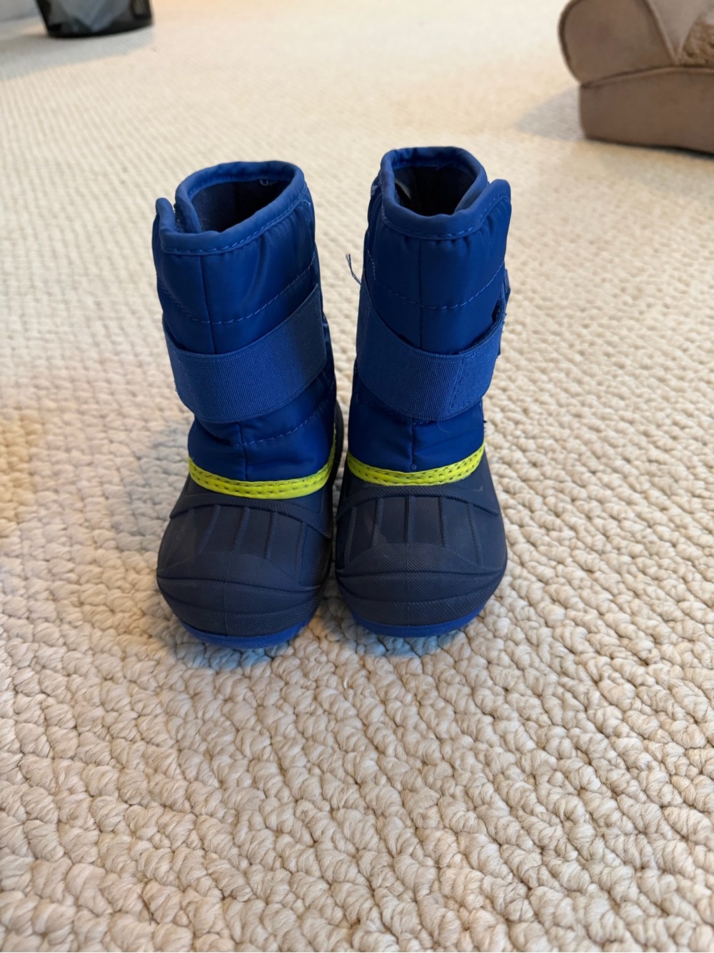 Cat and Jack Little Kids Blue Winter Snow Boots | 5